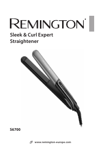 Руководство Remington S6700 Sleek & Curl Expert Выпрямитель волос