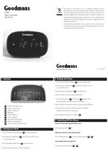 Handleiding Goodmans GCR02 Wekkerradio