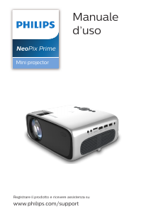 Manuale Philips NPX540 NeoPix Prime Proiettore