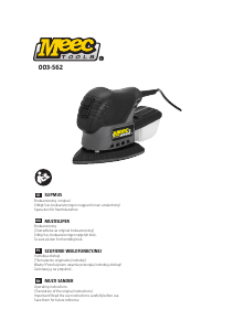 Manual Meec Tools 003-562 Delta Sander