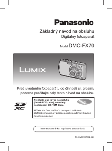 Návod Panasonic DMC-FX70EP Lumix Digitálna kamera