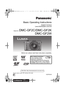Handleiding Panasonic DMC-GF2CEB Lumix Digitale camera