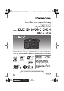 Bedienungsanleitung Panasonic DMC-GH3HEG Lumix Digitalkamera