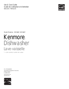 Mode d’emploi Kenmore 587.14662 Lave-vaisselle