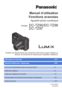 Mode d’emploi Panasonic DC-TZ96EP Lumix Appareil photo numérique