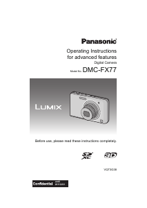 Handleiding Panasonic DMC-FX77EP Lumix Digitale camera