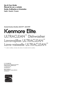 Mode d’emploi Kenmore 665.12772 Elite Lave-vaisselle