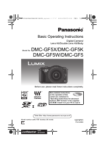 Handleiding Panasonic DMC-GF5FEB Lumix Digitale camera