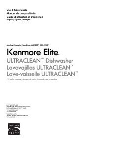 Manual de uso Kenmore 665.12813 Elite Lavavajillas
