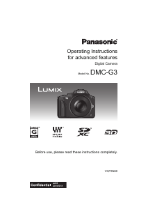 Manual Panasonic DMC-G3 Lumix Digital Camera