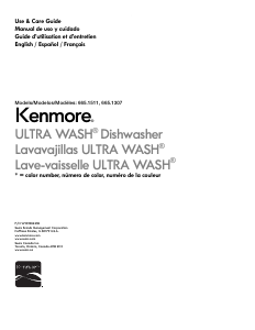 Mode d’emploi Kenmore 665.13073 Lave-vaisselle