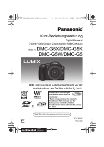 Bedienungsanleitung Panasonic DMC-G5WEG Lumix Digitalkamera