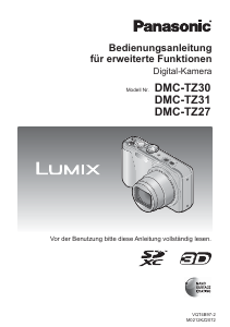 Bedienungsanleitung Panasonic DMC-TZ27EP Lumix Digitalkamera