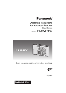 Manual Panasonic DMC-FS37EG Lumix Digital Camera