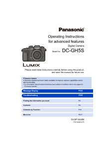 Handleiding Panasonic DC-GH5SE Lumix Digitale camera