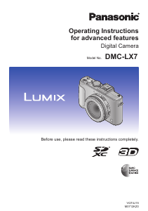 Handleiding Panasonic DMC-LX7EF Lumix Digitale camera