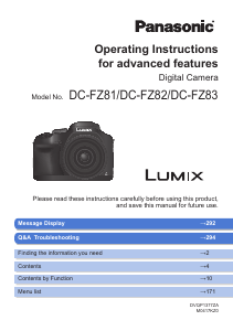 Handleiding Panasonic DC-FZ83EP Lumix Digitale camera