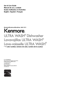 Mode d’emploi Kenmore 665.15112 Lave-vaisselle