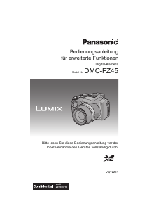 Bedienungsanleitung Panasonic DMC-FZ45EP Lumix Digitalkamera