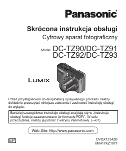 Instrukcja Panasonic DC-TZ93EP Lumix Aparat cyfrowy