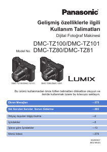 Kullanım kılavuzu Panasonic DMC-TZ81EP Lumix Dijital kamera