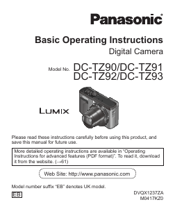 Handleiding Panasonic DC-TZ90 Lumix Digitale camera