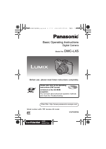 Handleiding Panasonic DMC-LX5EB Lumix Digitale camera