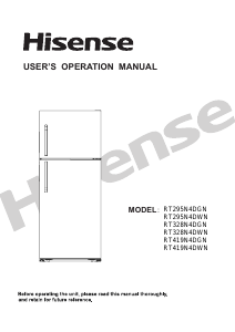 Manual Hisense RT295N4DGN Fridge-Freezer