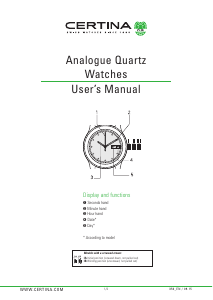 Handleiding Certina Urban C035.410.22.037.01 DS Caimano Horloge