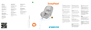 Kullanım kılavuzu Maxi-Cosi 2Way Pearl Oto koltuğu
