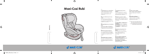 Manual Maxi-Cosi Rubi Cadeira auto