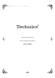 Bruksanvisning Technics SU-C700GN Förstärkare