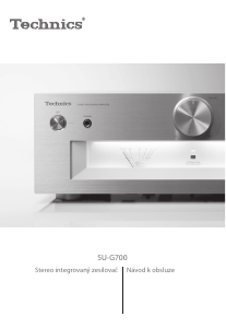 Manuál Technics SU-G700 Zesilovač