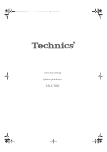 Instrukcja Technics SB-C700E Głośnik
