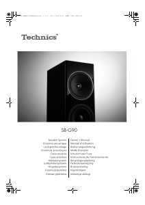 Manual de uso Technics SB-G90E Altavoz