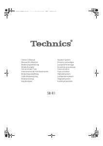 Manual de uso Technics SB-R1E Altavoz