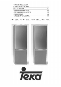 Bruksanvisning Teka NF 340C Kyl-frys