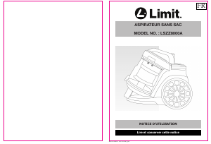 Mode d’emploi Limit LSZZ8000A Aspirateur