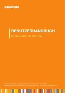 Bedienungsanleitung Samsung GX-SM540SM Digital-receiver