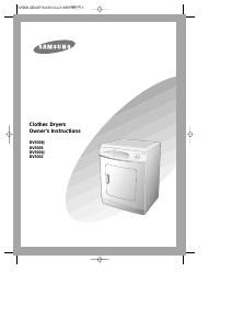 Bruksanvisning Samsung DV5008J Torktumlare