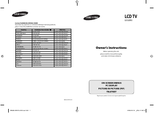 Bedienungsanleitung Samsung LE32R32B LCD fernseher