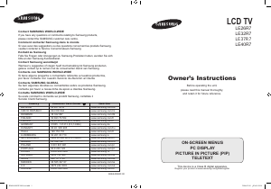 Manual Samsung LE32R76B Televisor LCD