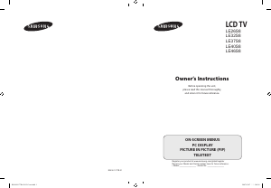 Bedienungsanleitung Samsung LE32R81B LCD fernseher