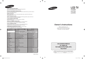 Manual de uso Samsung LE40R86BD Televisor de LCD