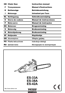 Manual Dolmar ES38A Motosserra