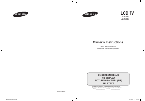 Manual de uso Samsung LE26R82B Televisor de LCD