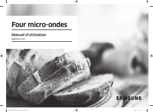 Mode d’emploi Samsung NQ50K3130BM Micro-onde