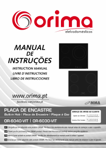 Mode d’emploi Orima OR 6040 VIT Table de cuisson