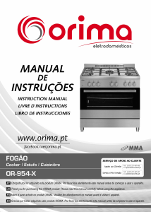 Manual de uso Orima OR 954 X Cocina