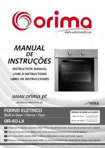 Manual de uso Orima OR 40 LX Horno